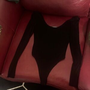 The Limited Black Long Sleeve Bodysuit